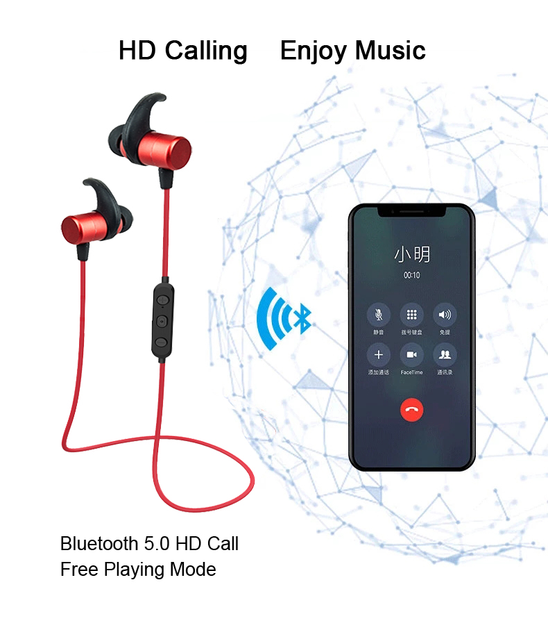Écouteurs tour de cou Bluetooth 5.0